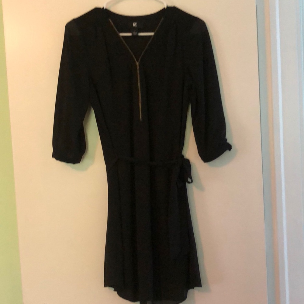 Silky black dress